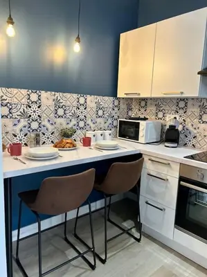 Cuisine ou kitchenette dans l'établissement ClassicBlue, centre de Mulhouse