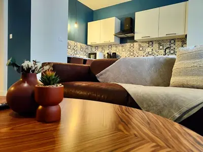 Cuisine ou kitchenette dans l'établissement ClassicBlue, centre de Mulhouse