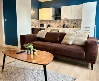 Cuisine ou kitchenette dans l'établissement ClassicBlue, centre de Mulhouse