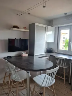 Télévision ou salle de divertissement dans l'établissement Appartement proche centre-ville, parking gratuit