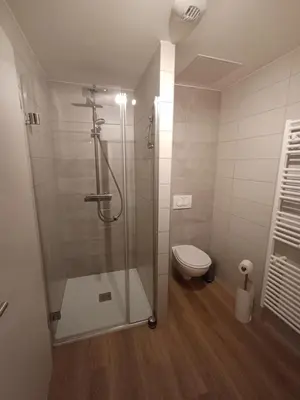 Salle de bains dans l'établissement Agréable 3 pièces au Lac Blanc