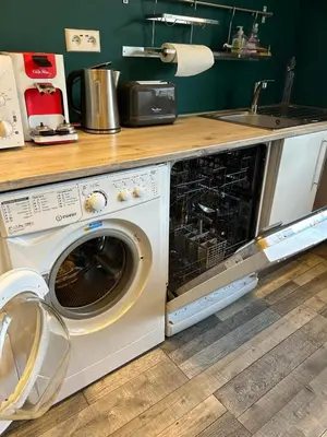 Cuisine ou kitchenette dans l'établissement Le Travexin