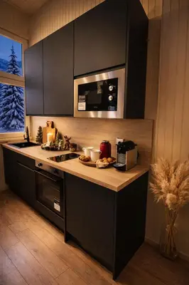 Cuisine ou kitchenette dans l'établissement Ma Montagne Chic 4