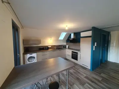 Cuisine ou kitchenette dans l'établissement Appartement 2 pièces tout confort, Aux Portes de Colmar