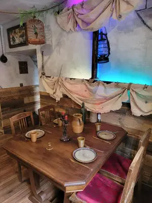 Coin salon dans l'établissement Dormir Chez les Pirates charme & confort à 10 min de Colmar