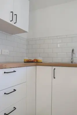 Cuisine ou kitchenette dans l'établissement Duplex Mangrove
