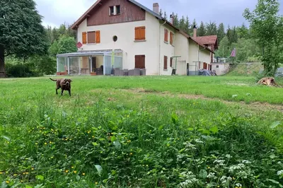 Jardin de l'établissement Gite la Belle Vue de lordon