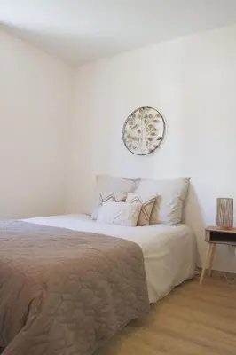 Un ou plusieurs lits dans un hébergement de l'établissement La Chambre Chamane