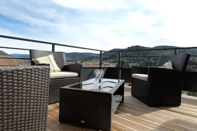 Balcon ou terrasse dans l'établissement le refuge des grands coeurs