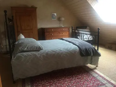 Un ou plusieurs lits dans un hébergement de l'établissement Maison de village près de Colmar de 90 m2