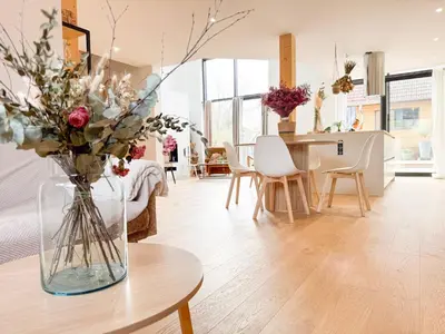 Coin salon dans l'établissement Penthouse *A la belle étoile*