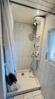 Salle de bains dans l'établissement Maison de Renaud