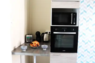 Cuisine ou kitchenette dans l'établissement LE REFUGE DES REVES