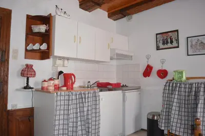 Cuisine ou kitchenette dans l'établissement Studio Au Millésime