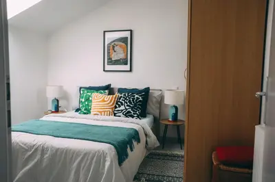 Un ou plusieurs lits dans un hébergement de l'établissement Gîte à la ferme