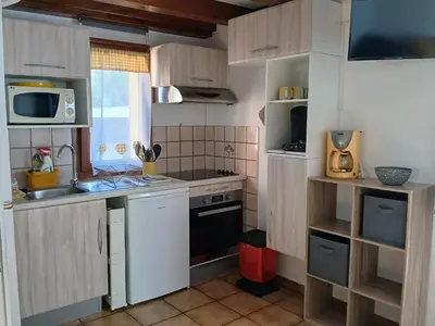 Cuisine ou kitchenette dans l'établissement 4 gites individuels à Kaysersberg