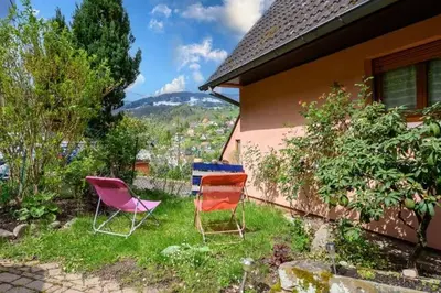 Vue générale sur la montagne ou vue sur la montagne depuis l'appartement