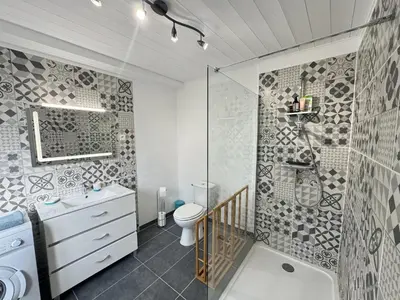 Salle de bains dans l'établissement La maison d'Audrey - maison au pied du Hahenberg - au calme - parking gratuit