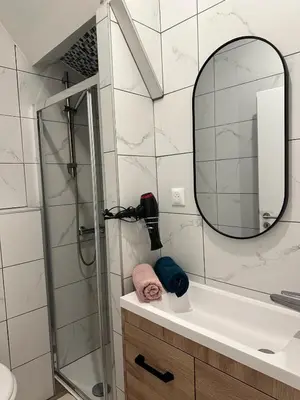 Salle de bains dans l'établissement Appartement Douceur