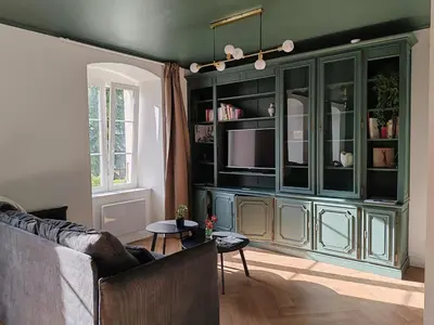 Coin salon dans l'établissement L'Oiseau vert - calme, ressourçant et proche du centre ville