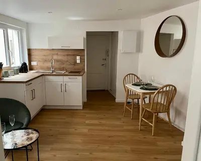 Cuisine ou kitchenette dans l'établissement Le XVII - Au cœur de Colmar