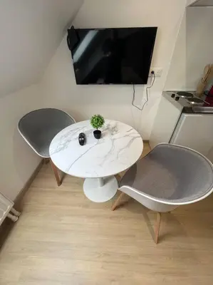Télévision ou salle de divertissement dans l'établissement Esprit France, joli studio au coeur de Mulhouse