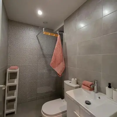 Salle de bains dans l'établissement Appartement proche du centre