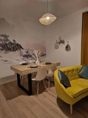Coin salon dans l'établissement Cocon de la vallée