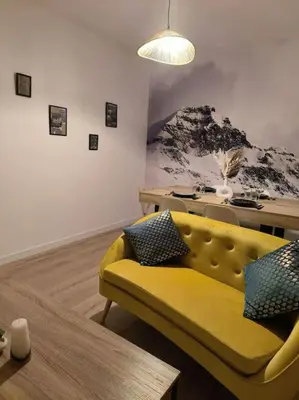 Coin salon dans l'établissement Cocon de la vallée