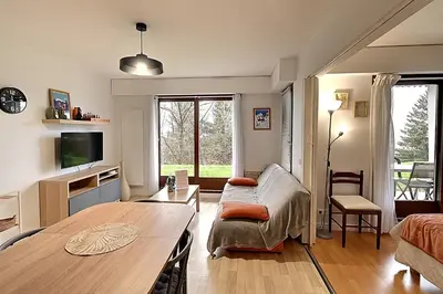 Télévision ou salle de divertissement dans l'établissement Entre Lac et Montagne - Appt pour 4 - Garage privé