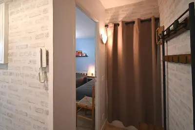 Un ou plusieurs lits dans un hébergement de l'établissement Entre Lac et Montagne - Appt pour 4 - Garage privé