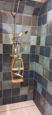 Salle de bains dans l'établissement Gîte des Perdrix