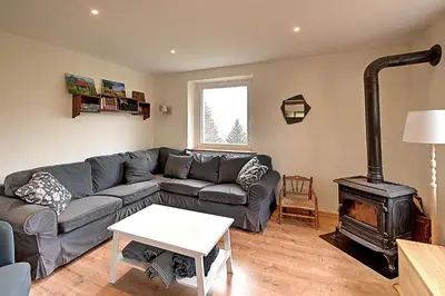 Coin salon dans l'établissement Panoramika - Maison pour 14 vue montagne