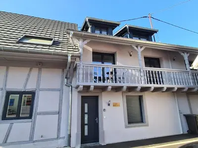 Balcon ou terrasse dans l'établissement Gîte Relais Duplex à 5 minutes du Centre de Colmar