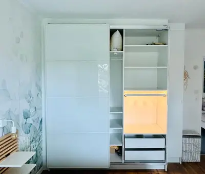 Cuisine ou kitchenette dans l'établissement Appartement de standing proche centre ville et gare
