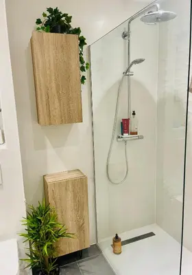 Salle de bains dans l'établissement Appartement de standing proche centre ville et gare