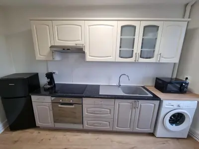 Cuisine ou kitchenette dans l'établissement S'Nidala