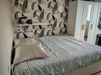 Un ou plusieurs lits dans un hébergement de l'établissement Appartement 3 pièces-près de centre-ville SELESTAT