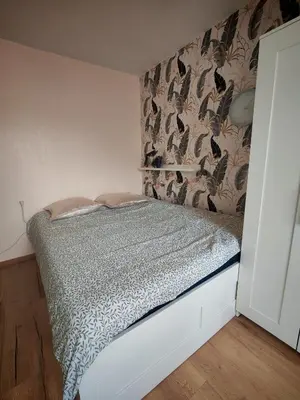Un ou plusieurs lits dans un hébergement de l'établissement Appartement 3 pièces-près de centre-ville SELESTAT