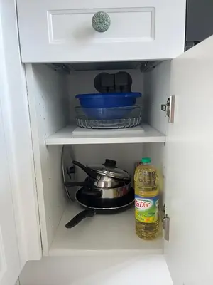 Cuisine ou kitchenette dans l'établissement *La Belle Saison* lumineux, espace de travail, Wifi, Belfort ville