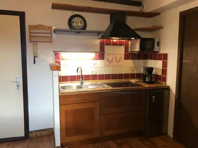 Cuisine ou kitchenette dans l'établissement Studio Avalon I