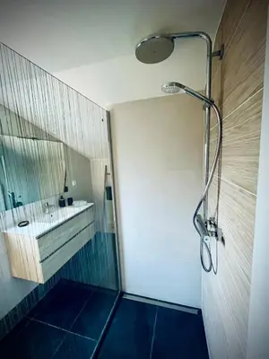 Salle de bains dans l'établissement Le Beethoven