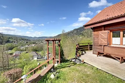 Paysage naturel près de le chalet