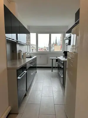 Cuisine ou kitchenette dans l'établissement L'escapade chez Laurent et Céline