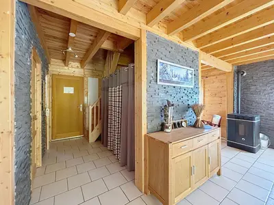Cuisine ou kitchenette dans l'établissement Chalet du Géhan