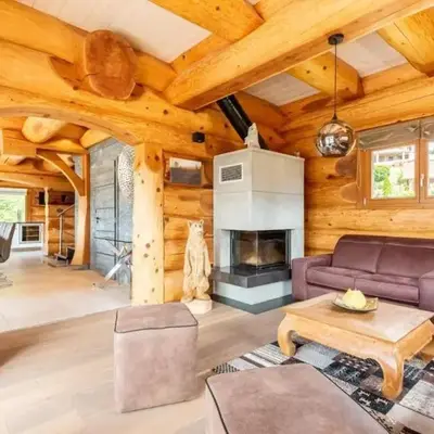Merveille architectural en rondins chalet Whistler