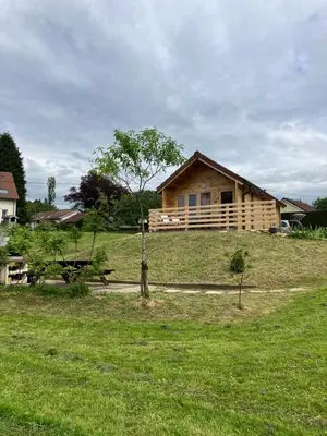 Paysage naturel près de le chalet