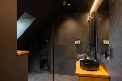 Salle de bains dans l'établissement La Villa du Morakopf - Colmar