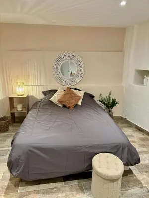 Un ou plusieurs lits dans un hébergement de l'établissement Sweet home Kaysersberg