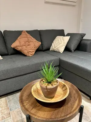 Coin salon dans l'établissement Sweet home Kaysersberg